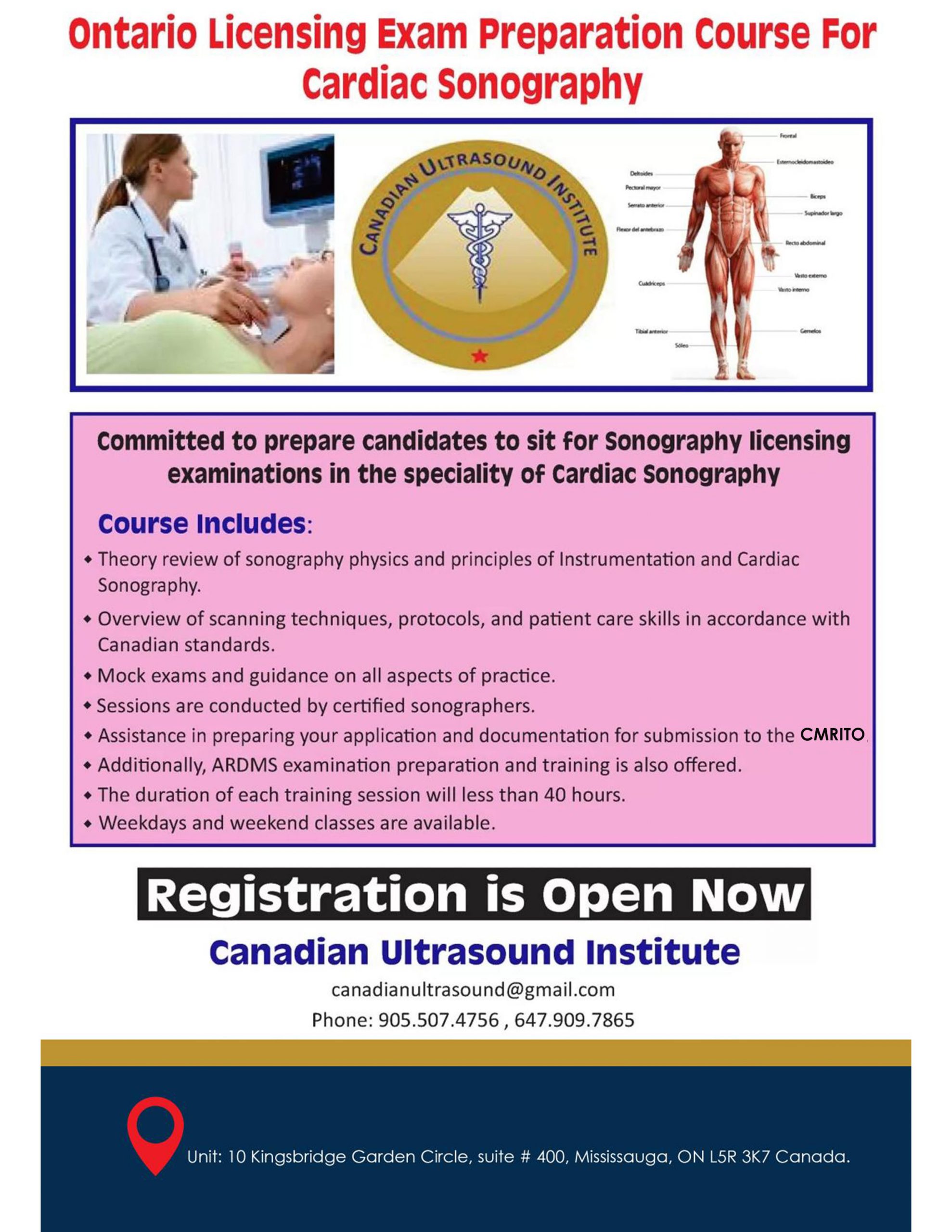 Ontario Licensing Exam Preparation Course For Cardiac Sonography