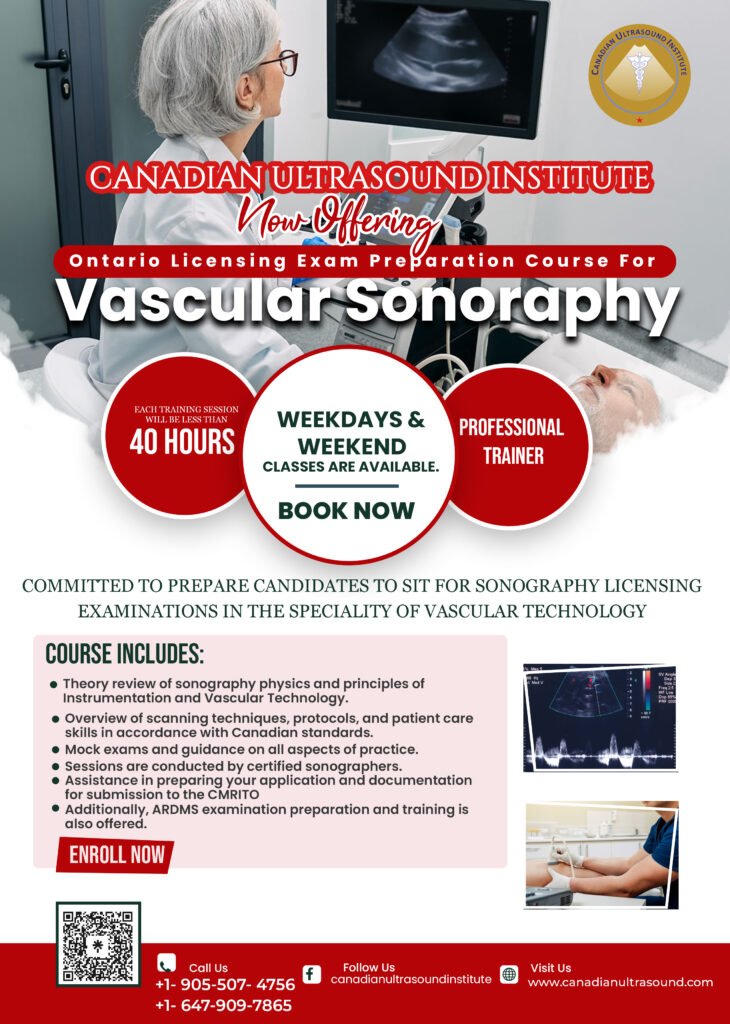 Ontario Licensing Exam Preparation Course For Vascular Sonography